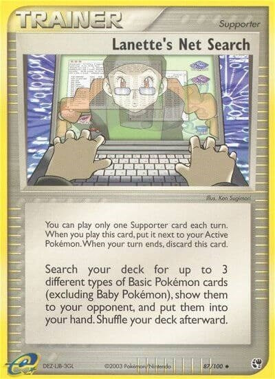 Image for Lanette's Net Search (87/100) (Sandstorm) - Pokemon