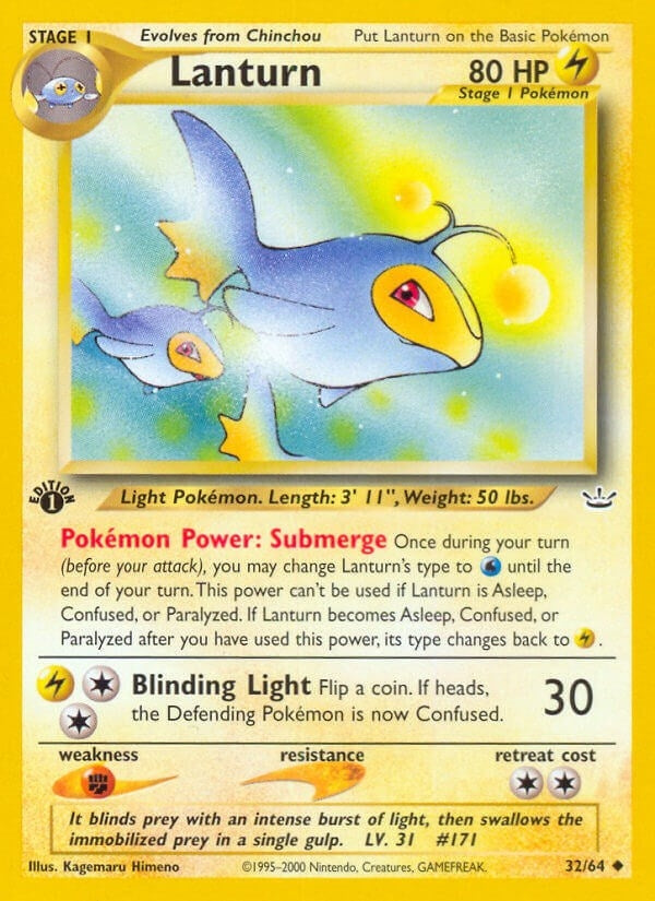 Image for Lanturn (32/64) (Neo Revelation) - Pokemon