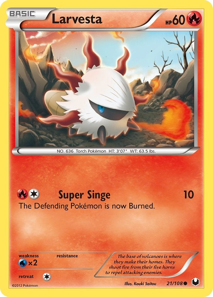 Image for Larvesta (21) (21/108) (Dark Explorers) - Pokemon