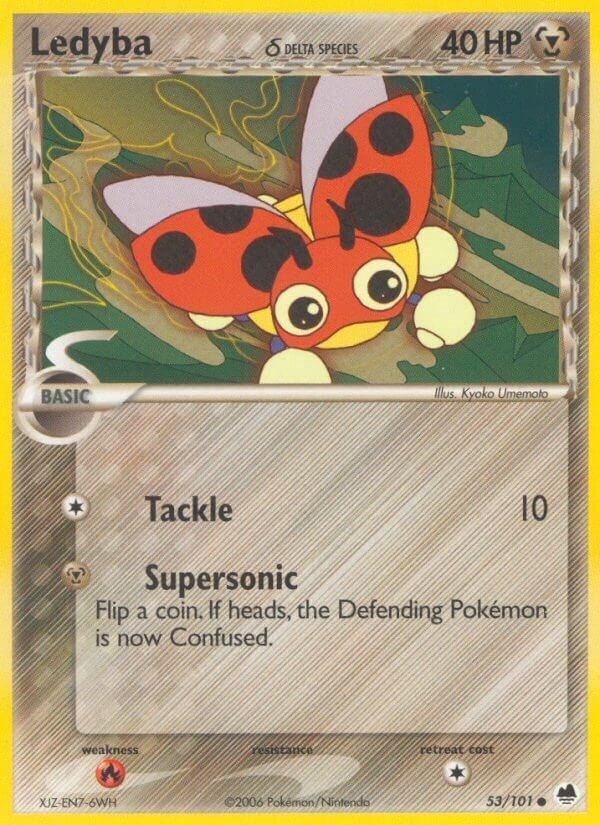 Image for Ledyba (Delta Species) (53/101) (Dragon Frontiers) - Pokemon
