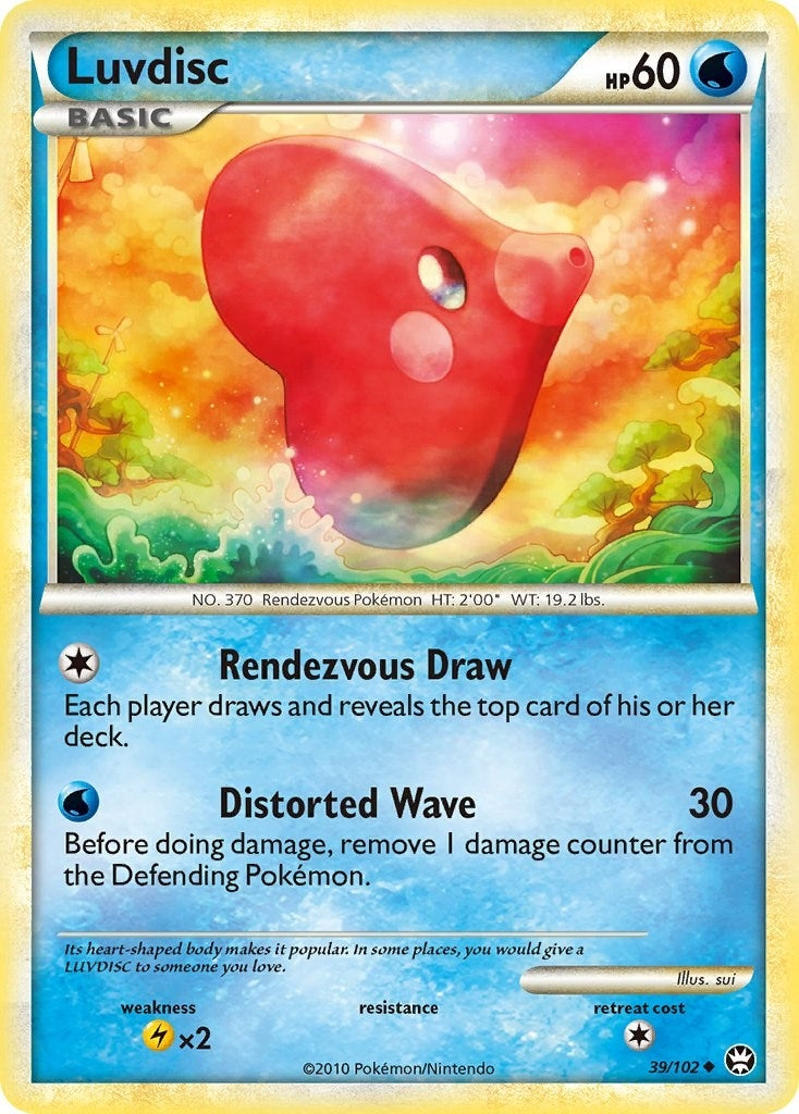 Image for Luvdisc (39/102) (Triumphant) - Pokemon