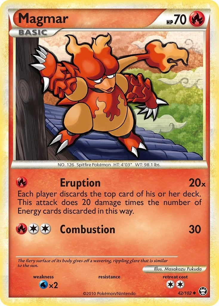 Image for Magmar (42/102) (Triumphant) - Pokemon