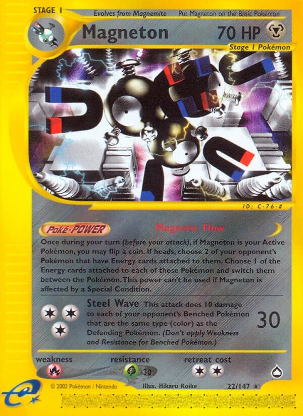 Image for Magneton (022/147) (Aquapolis) - Pokemon