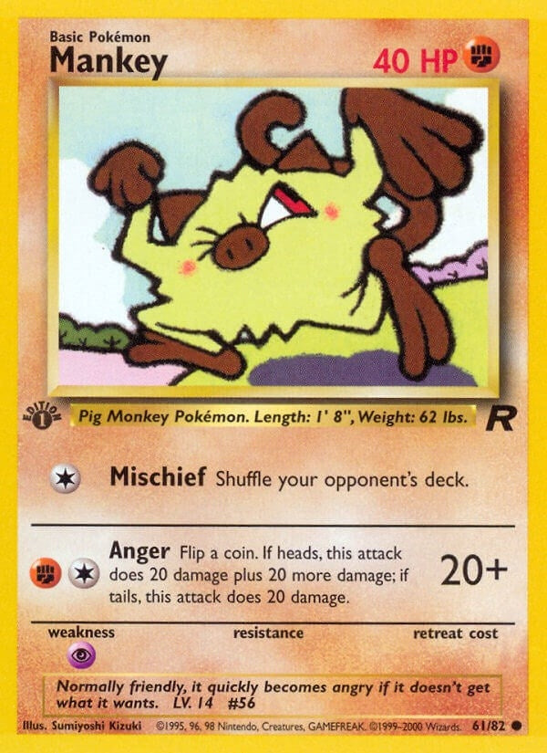 Image for Mankey (61/82) (Team Rocket) - Pokemon