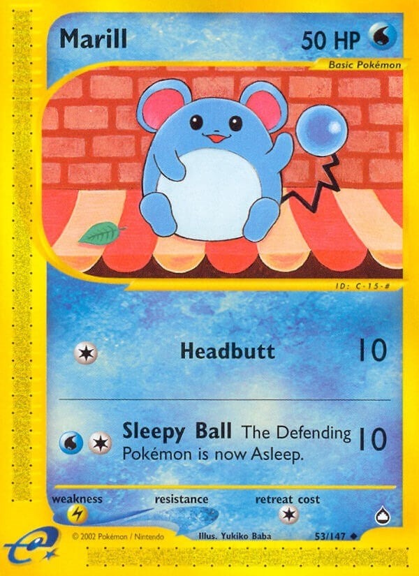 Image for Marill (053/147) (Aquapolis) - Pokemon