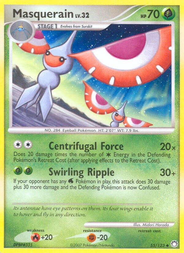 Image for Masquerain (55/123) (Mysterious Treasures) - Pokemon