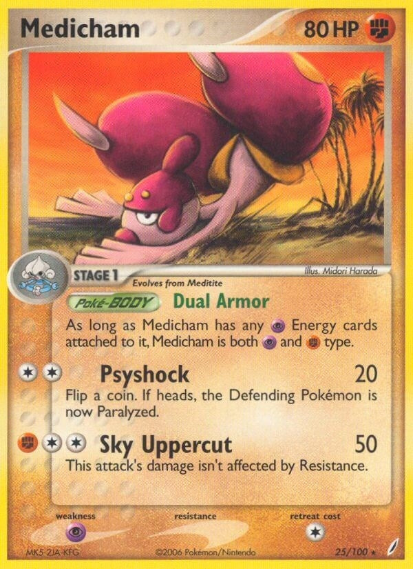Image for Medicham (25/100) (Crystal Guardians) - Pokemon