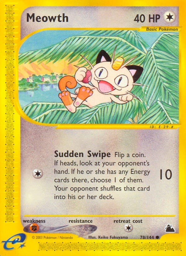 Image for Meowth (078/144) (Skyridge) - Pokemon