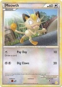 Image for Meowth (#4) (4/30) (HGSS Trainer Kit: Gyarados & Raichu) - Pokemon