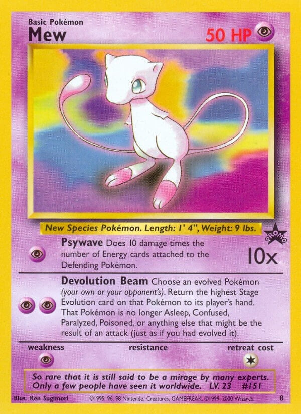 Image for Mew (8) (08/53) (WoTC Promo) - Pokemon