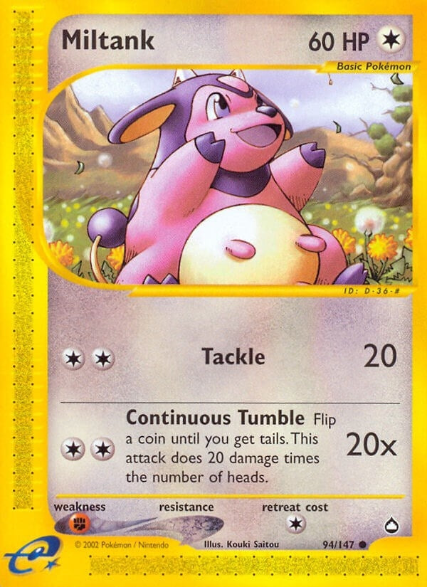 Image for Miltank (094/147) (Aquapolis) - Pokemon