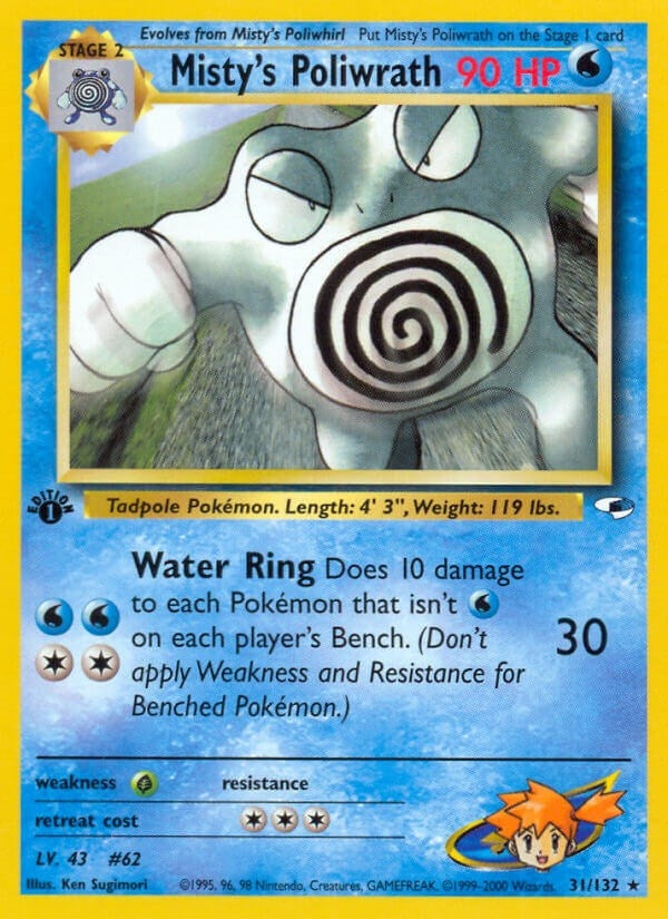 Image for Misty's Poliwrath (031/132) (Gym Heroes) - Pokemon