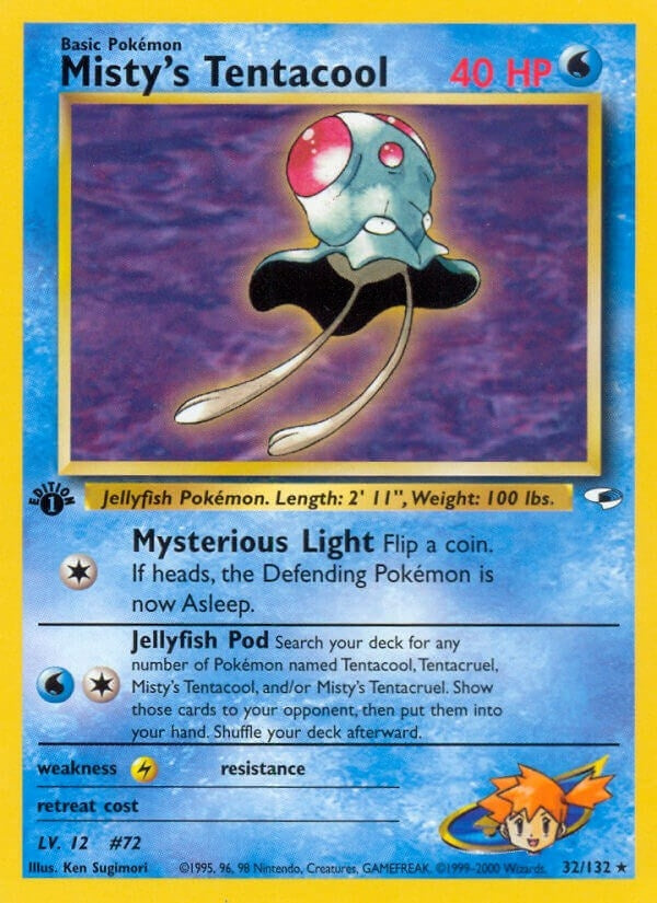 Image for Misty's Tentacool (32) (032/132) (Gym Heroes) - Pokemon