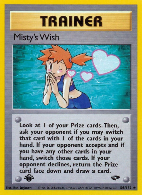Image for Misty's Wish (108/132) (Gym Challenge) - Pokemon