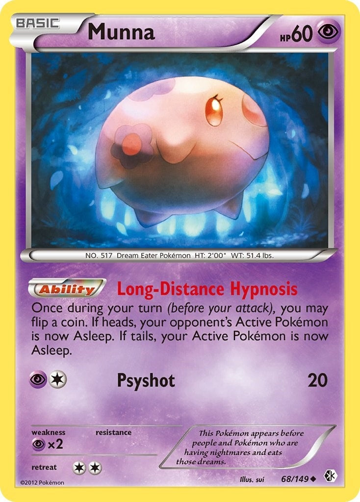 Image for Munna (68/149) (Boundaries Crossed) - Pokemon