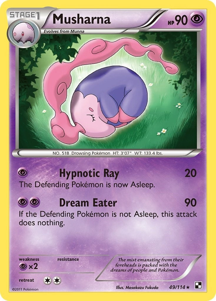 Image for Musharna (49/114) (Black and White) - Pokemon