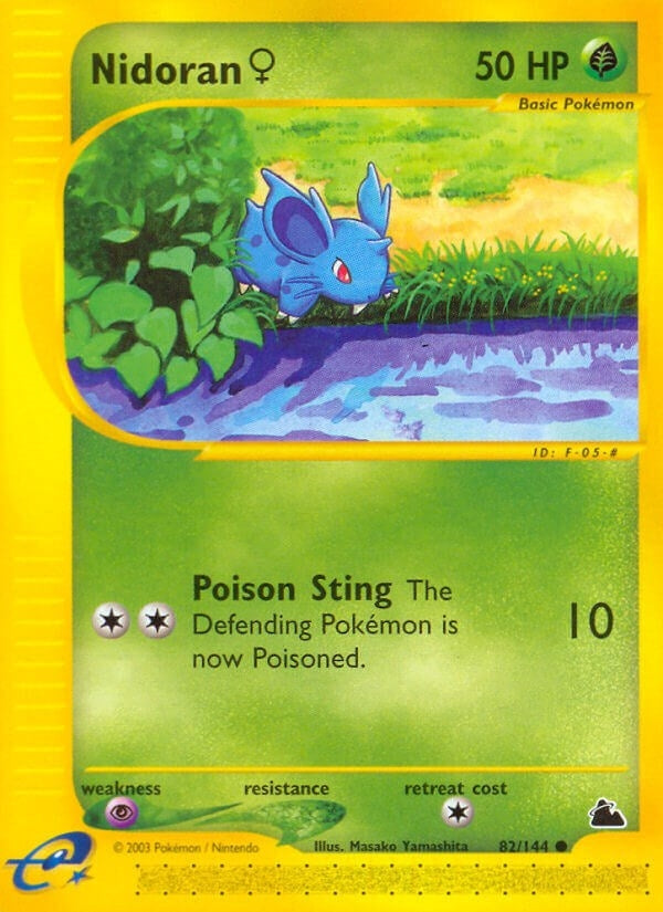 Image for Nidoran F (82) (082/144) (Skyridge) - Pokemon