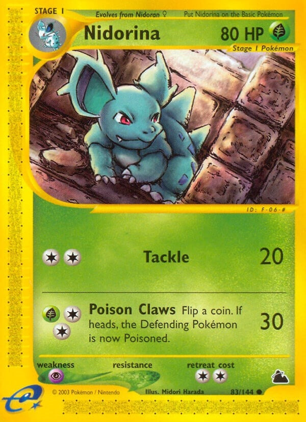 Image for Nidorina (083/144) (Skyridge) - Pokemon