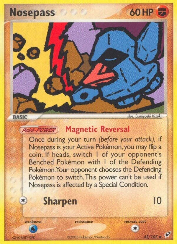 Image for Nosepass (42/107) (Deoxys) - Pokemon