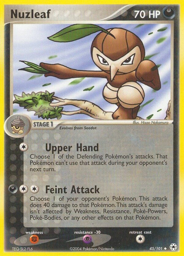 Image for Nuzleaf (45/101) (Hidden Legends) - Pokemon