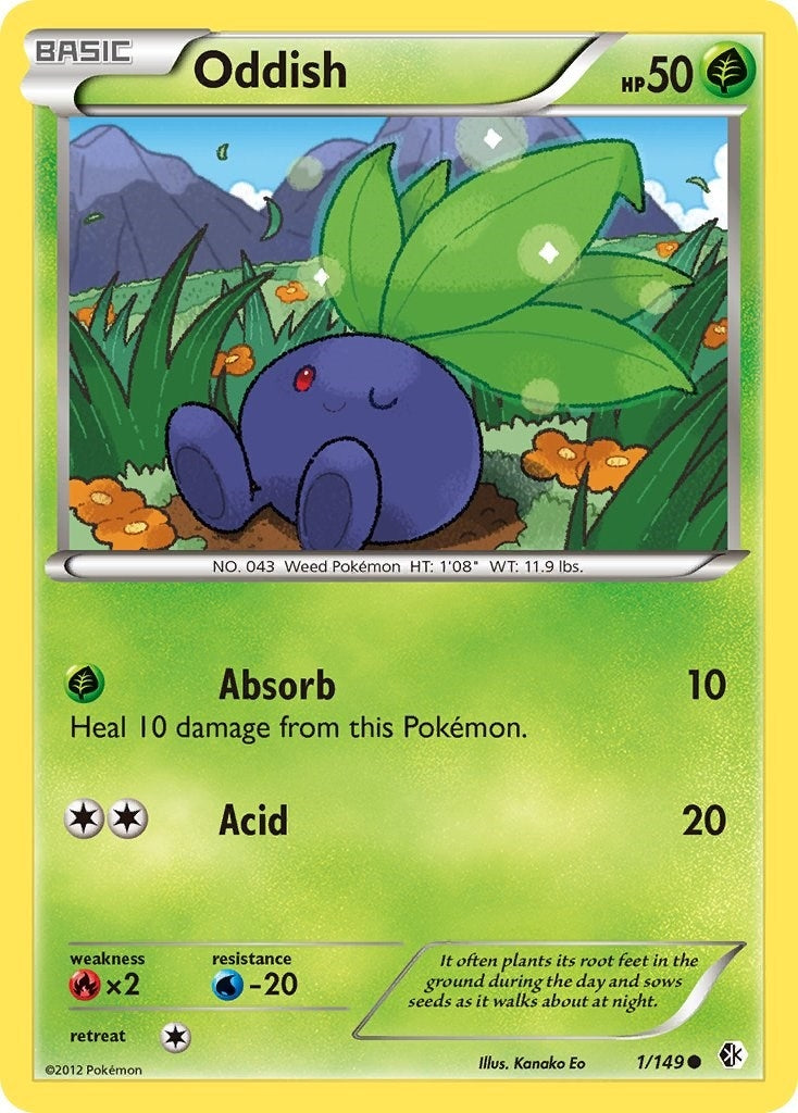 Image for Oddish (1/149) (Boundaries Crossed) - Pokemon