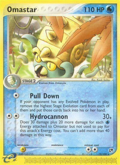 Image for Omastar (19/100) (Sandstorm) - Pokemon