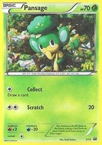 Image for Pansage (002/012) (McDonald's Promos 2012) - Pokemon