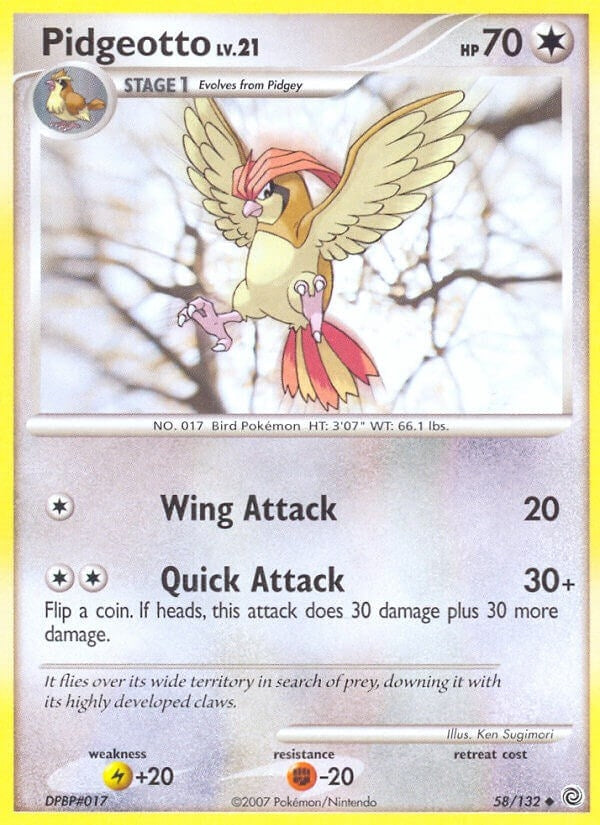 Image for Pidgeotto (58/132) (Secret Wonders) - Pokemon