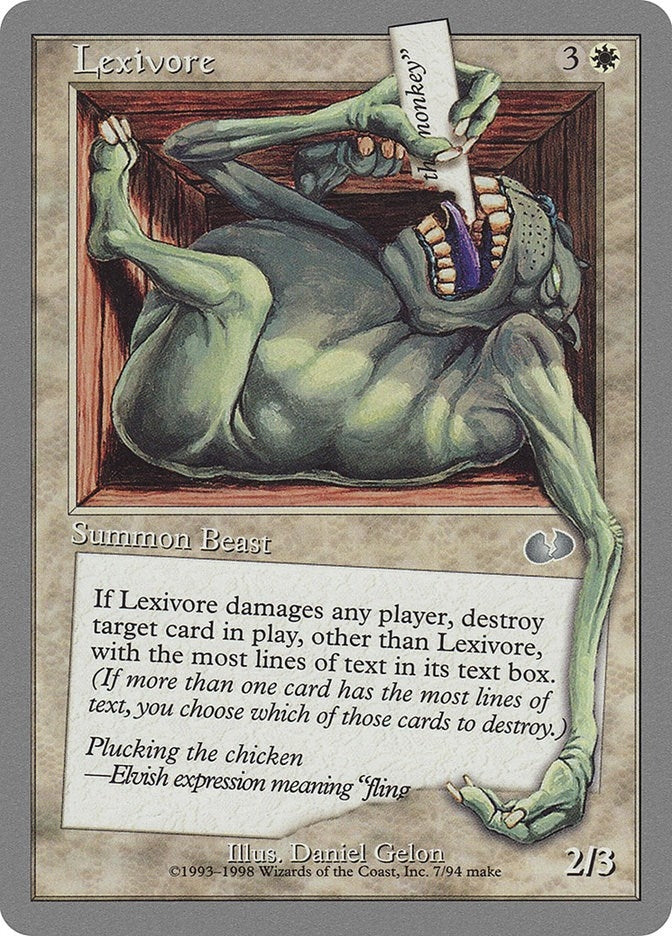 Lexivore (7) (Unglued)