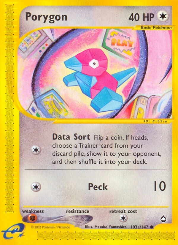 Image for Porygon (103a) (103a/147) (Aquapolis) - Pokemon