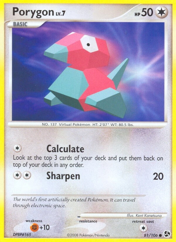 Image for Porygon (81/106) (Great Encounters) - Pokemon