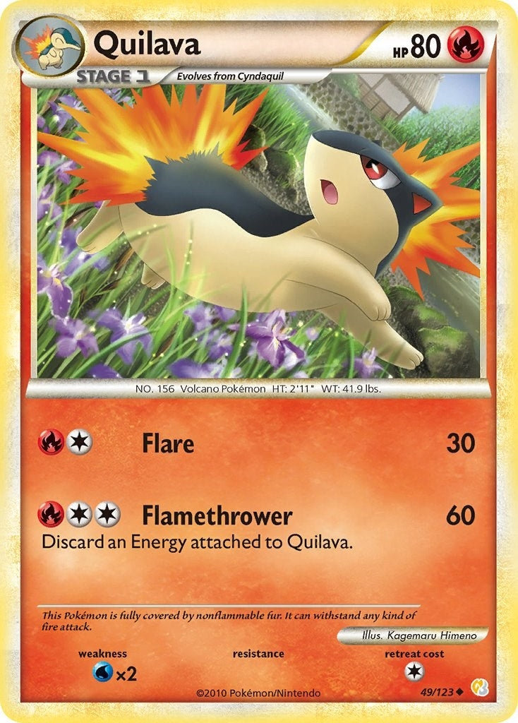 Image for Quilava (49/123) (HeartGold SoulSilver) - Pokemon