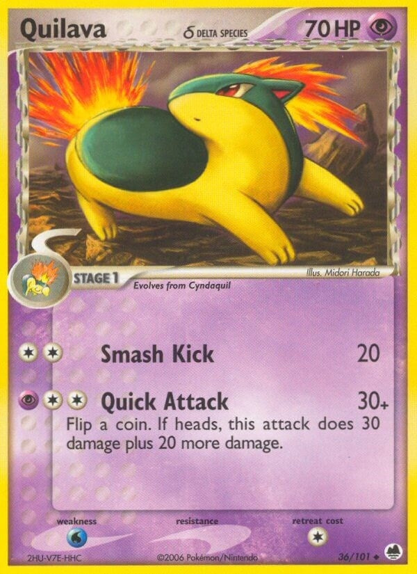 Image for Quilava (Delta Species) (36/101) (Dragon Frontiers) - Pokemon