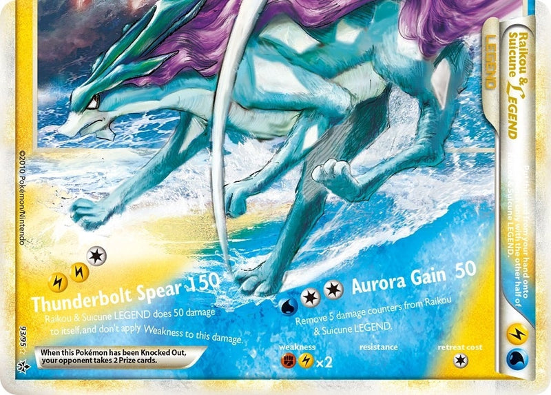 Image for Raikou & Suicune Legend (Bottom) (93/95) (Unleashed) - Pokemon