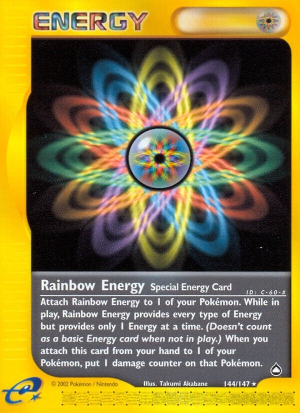 Image for Rainbow Energy (144/147) (Aquapolis) - Pokemon