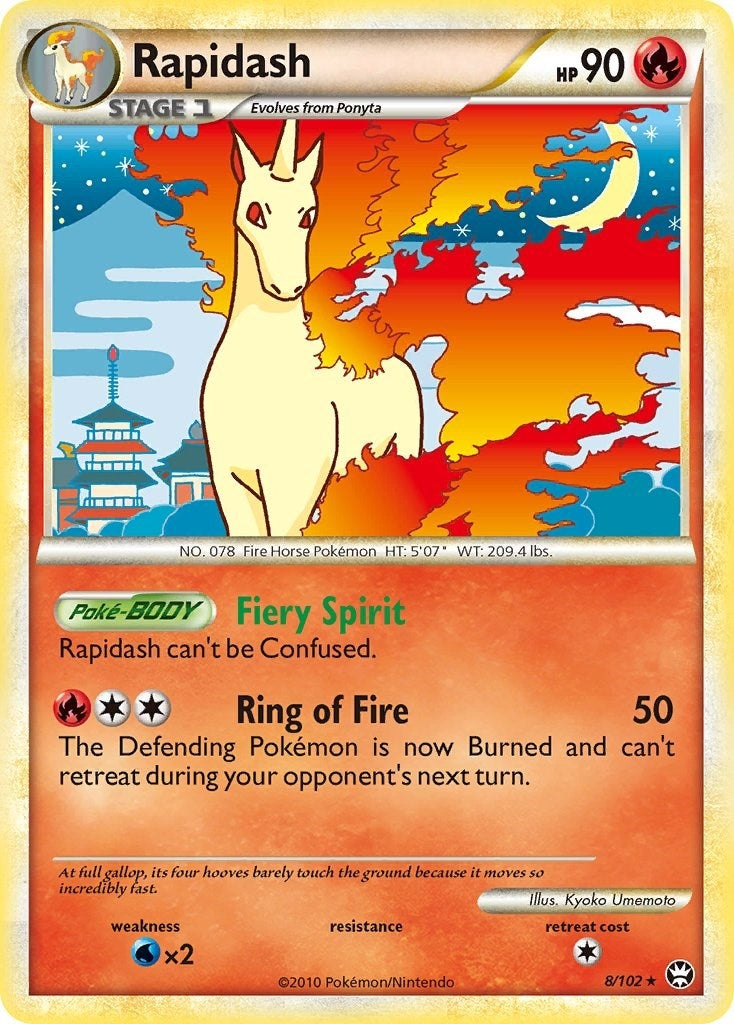 Image for Rapidash (8/102) (Triumphant) - Pokemon