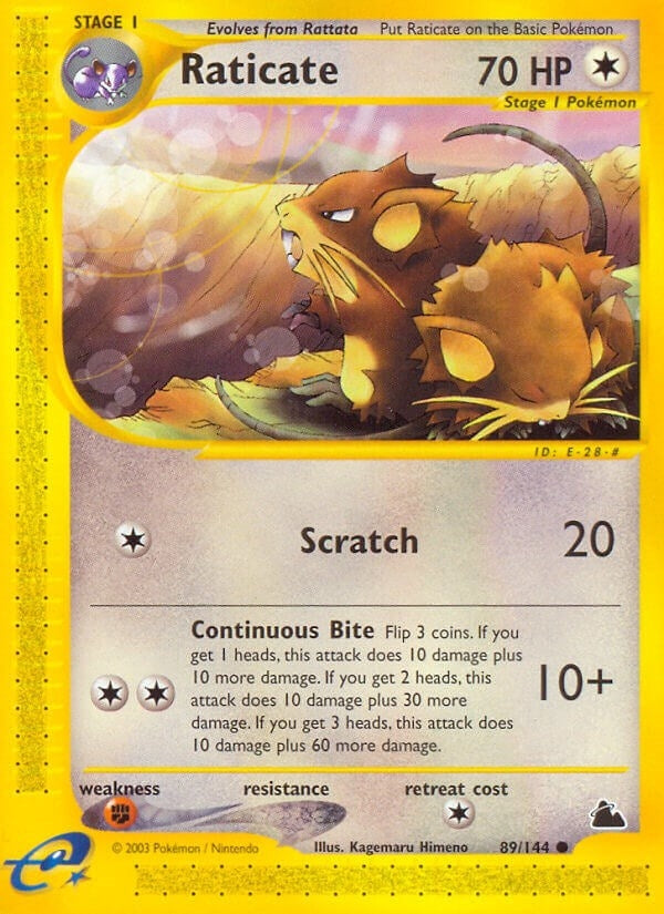 Image for Raticate (089/144) (Skyridge) - Pokemon