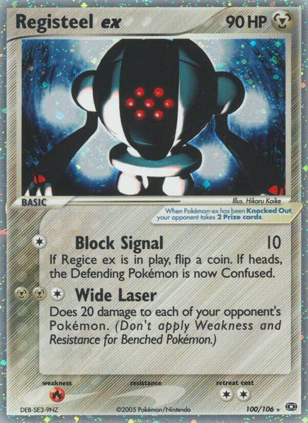 Image for Registeel ex (100/106) (Emerald) - Pokemon