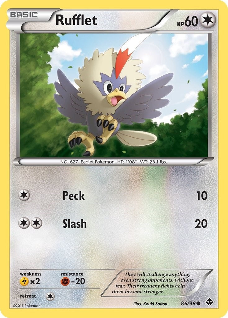 Image for Rufflet (86) (86/98) (Emerging Powers) - Pokemon