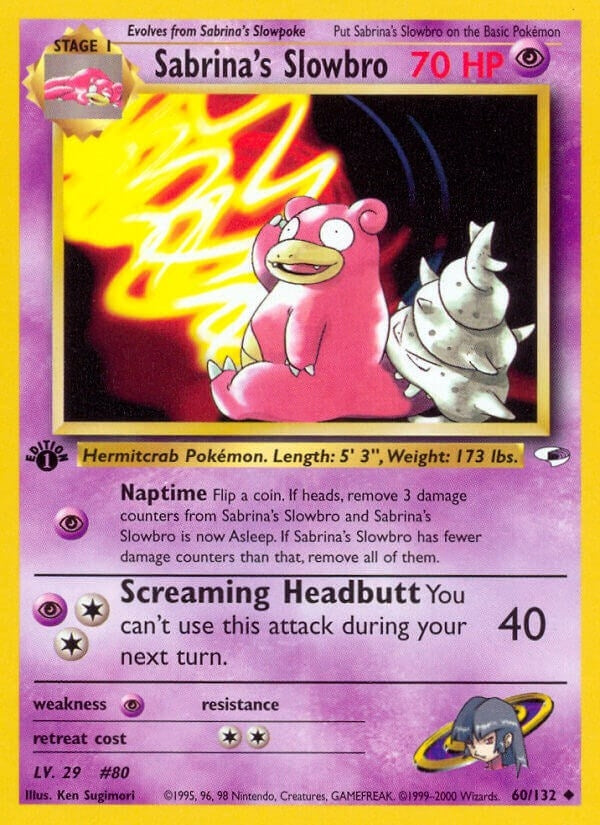 Image for Sabrina's Slowbro (060/132) (Gym Heroes) - Pokemon