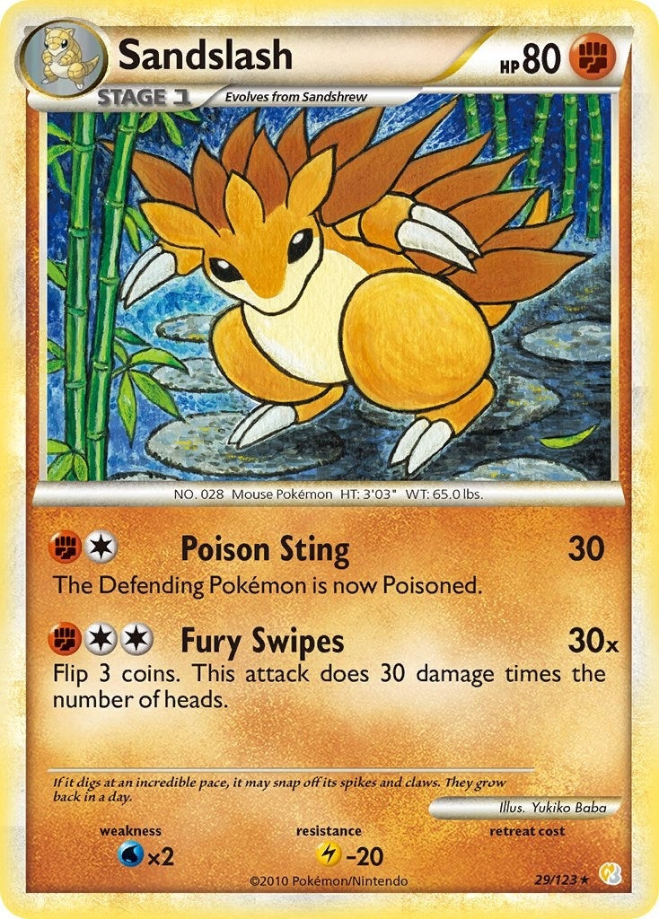Image for Sandslash (29/123) (HeartGold SoulSilver) - Pokemon