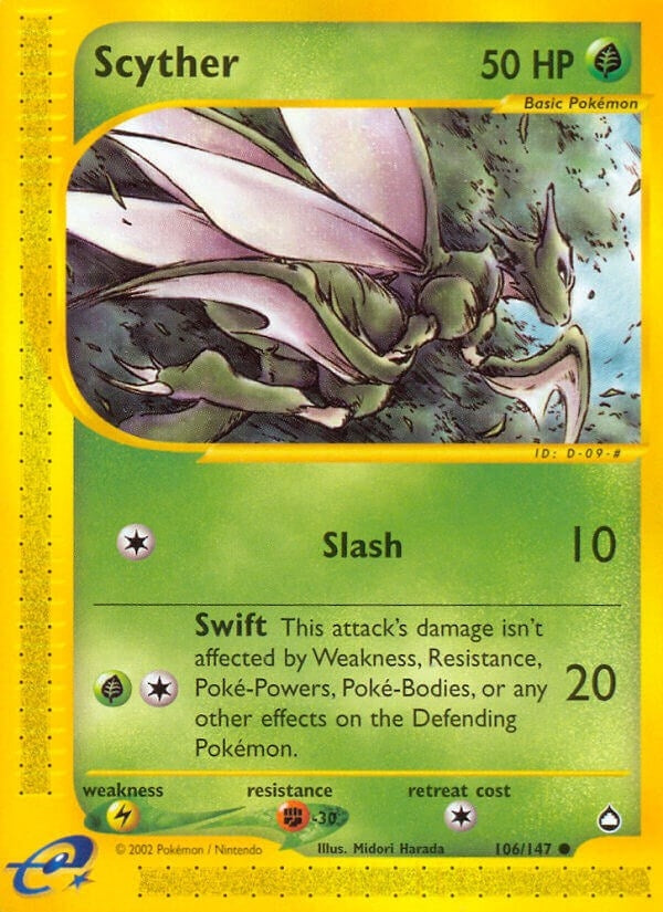 Image for Scyther (106) (106/147) (Aquapolis) - Pokemon