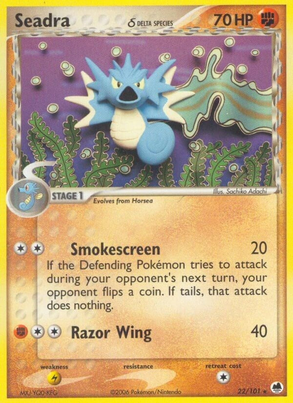 Image for Seadra - 022/101 (Delta Species) (22/101) (Dragon Frontiers) - Pokemon