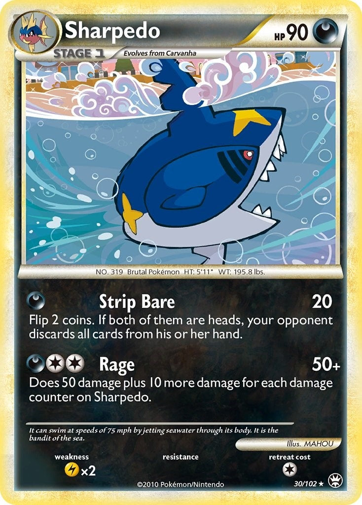 Image for Sharpedo (30/102) (Triumphant) - Pokemon
