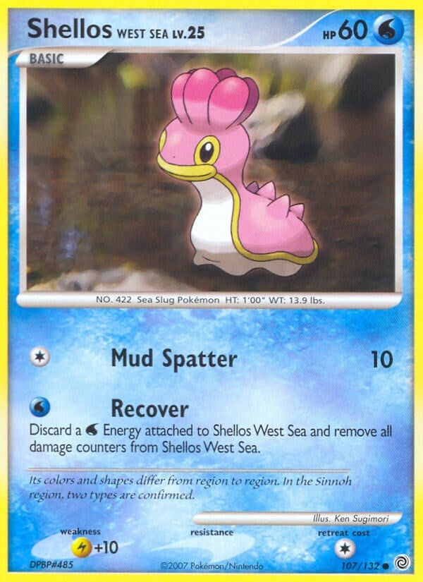 Image for Shellos West Sea (107/132) (Secret Wonders) - Pokemon