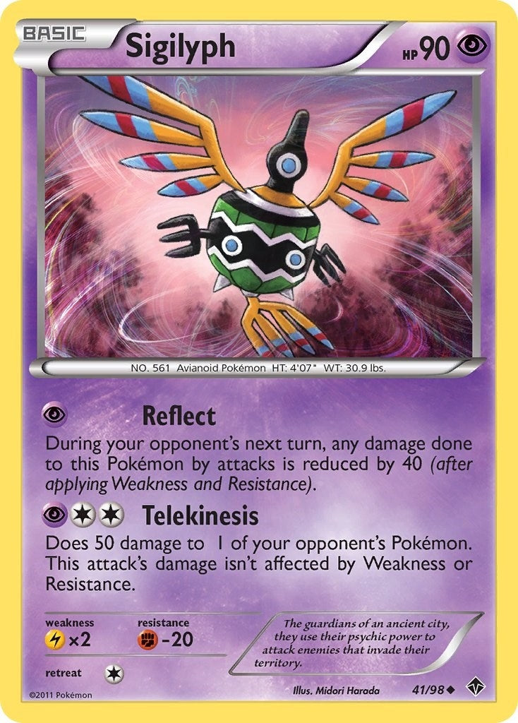 Image for Sigilyph (41) (41/98) (Emerging Powers) - Pokemon