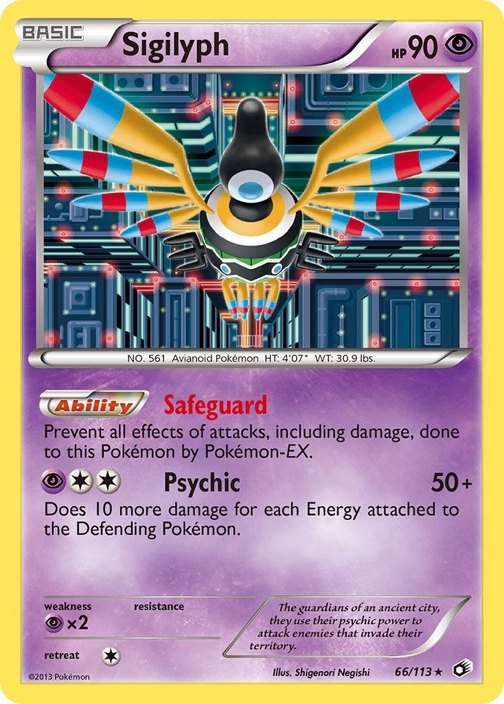 Image for Sigilyph (66/113) (Legendary Treasures) - Pokemon