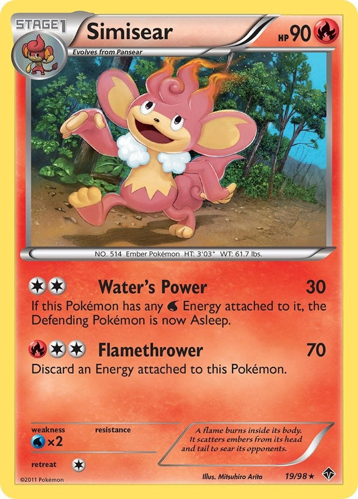 Image for Simisear (19/98) (Emerging Powers) - Pokemon