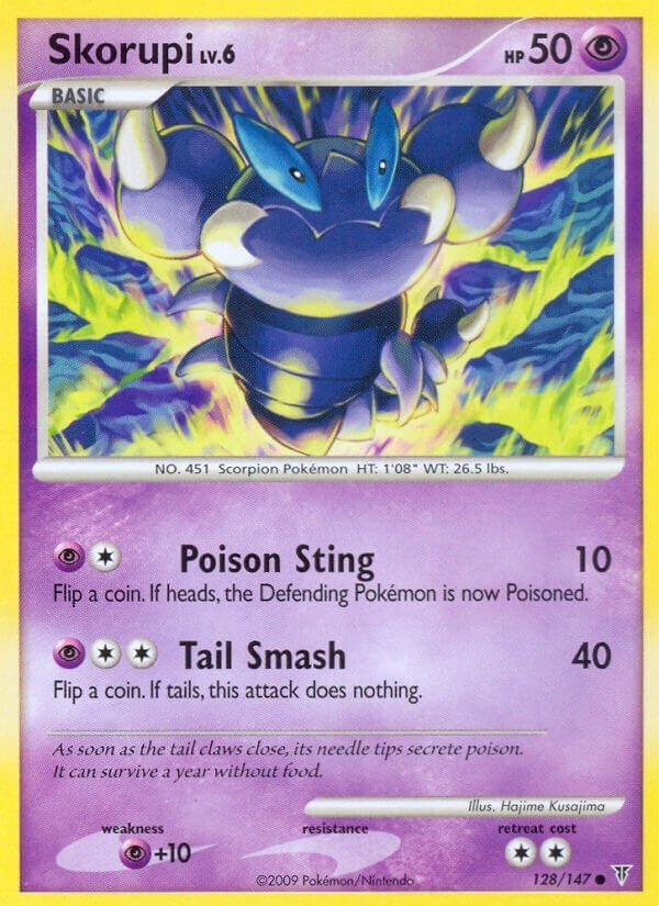 Image for Skorupi (128) (Supreme Victors) - Pokemon