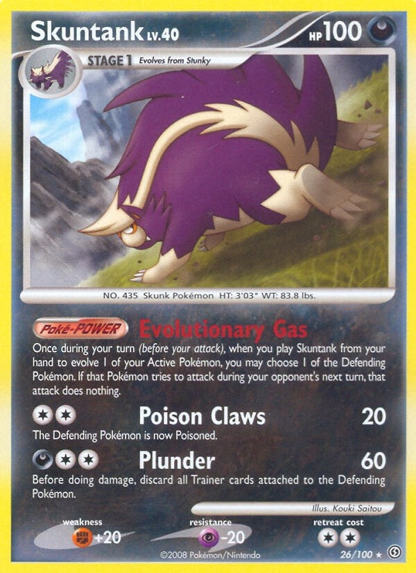 Image for Skuntank (26/100) (Stormfront) - Pokemon